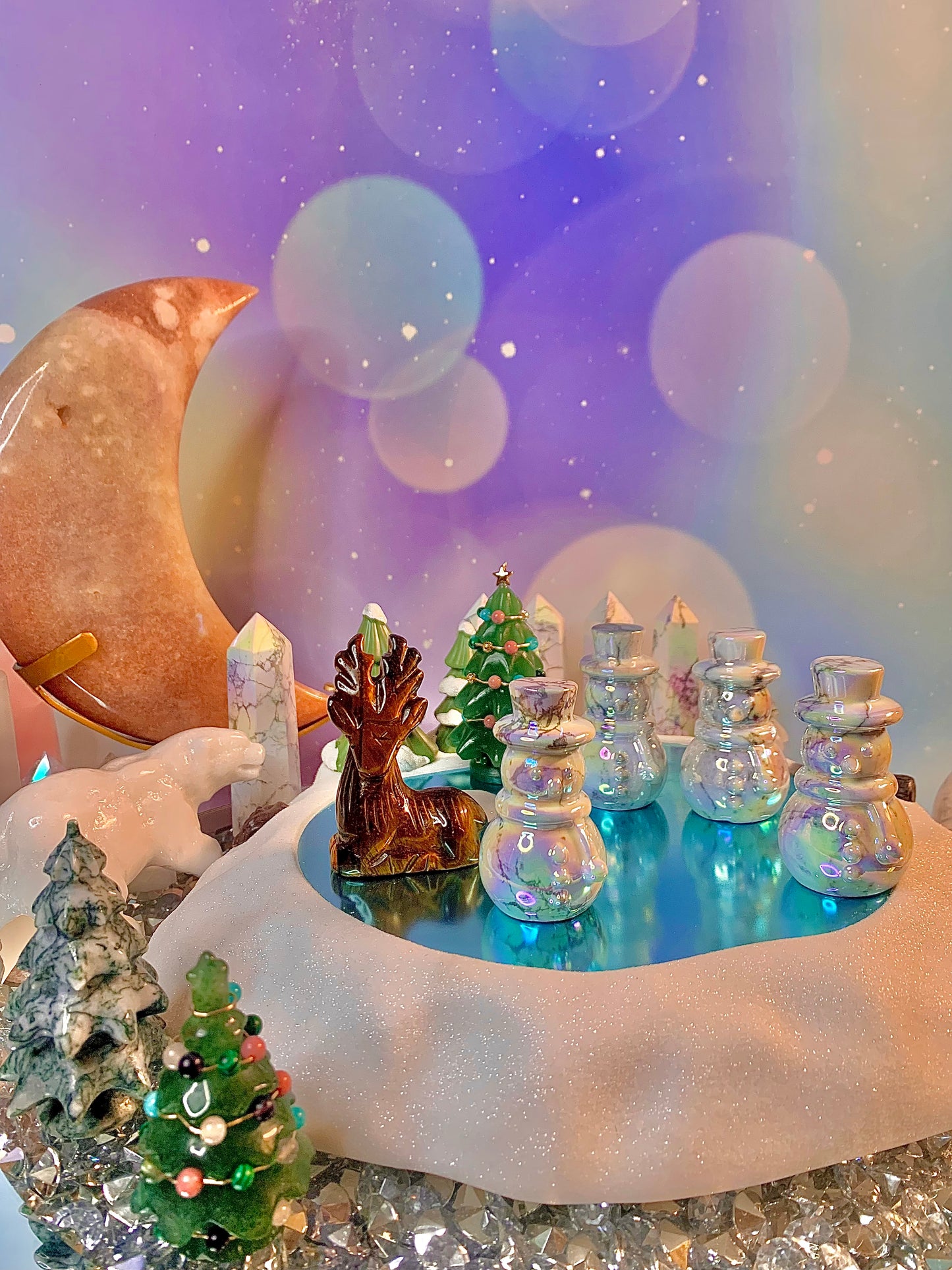 Aura Howlite Snowman ☃️