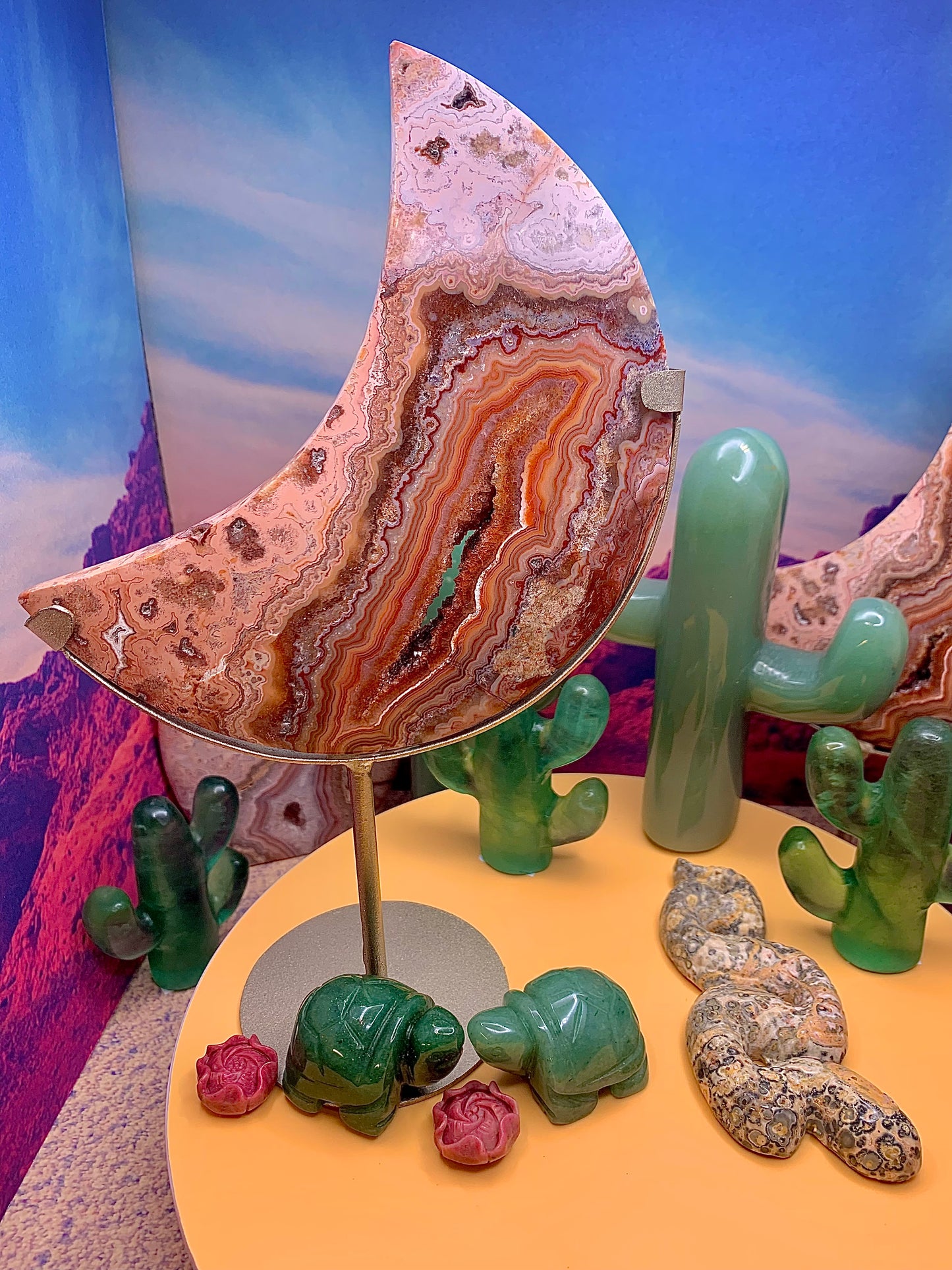 Crazylace Crescent 🌙 Moon on Stand