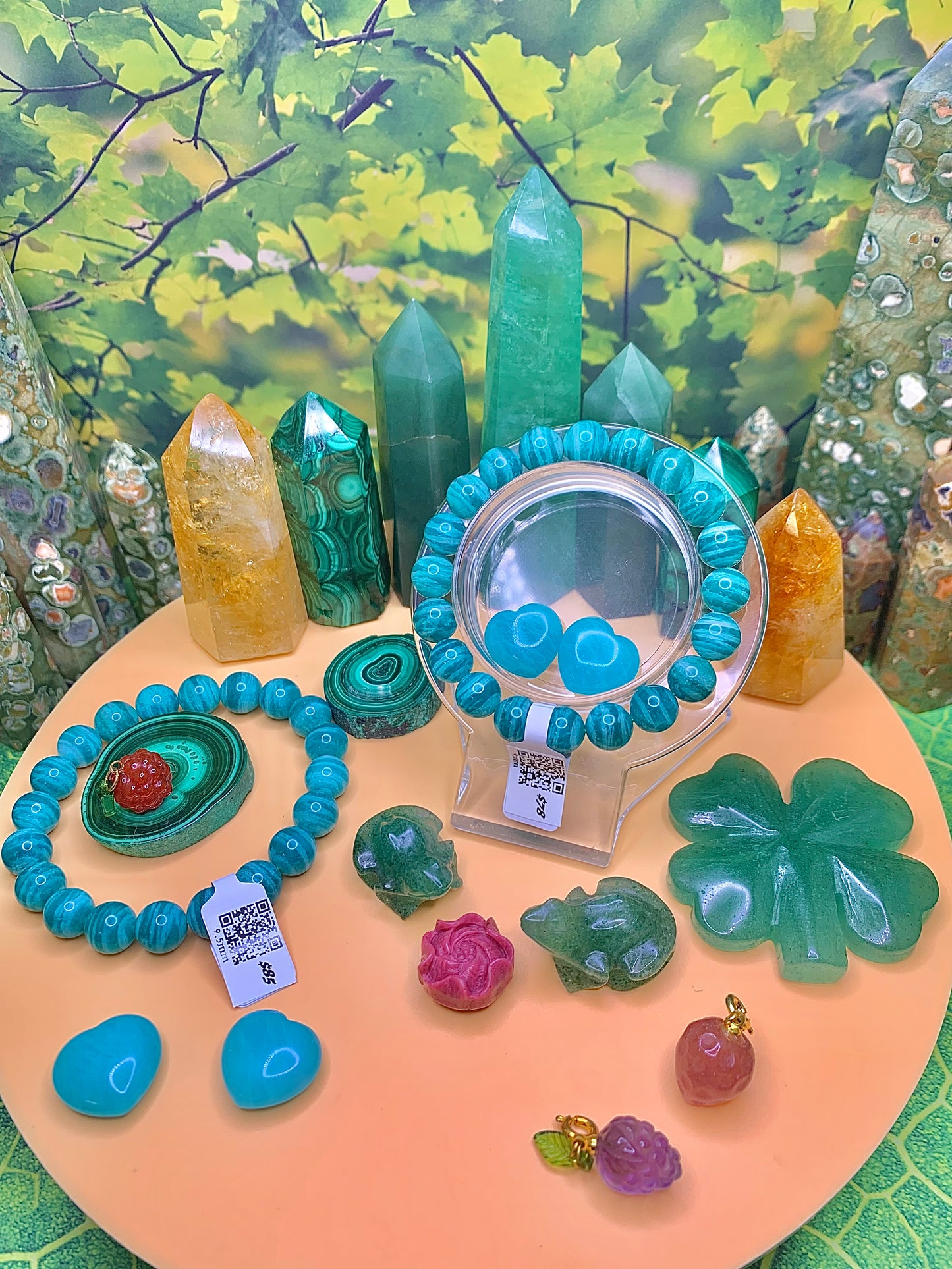 Zebra 🦓 Stripped Amazonite 9mm