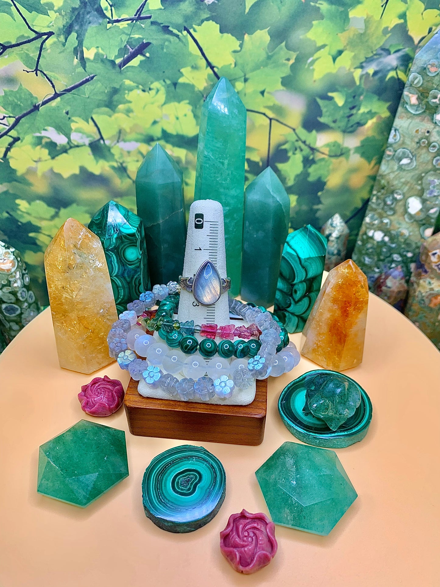 Labradorite Tear Drop cabochon set in Sterling Silver with Wing Design