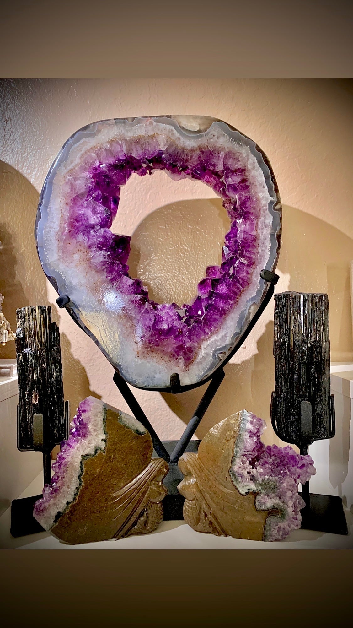 Amethyst Portal on Stand