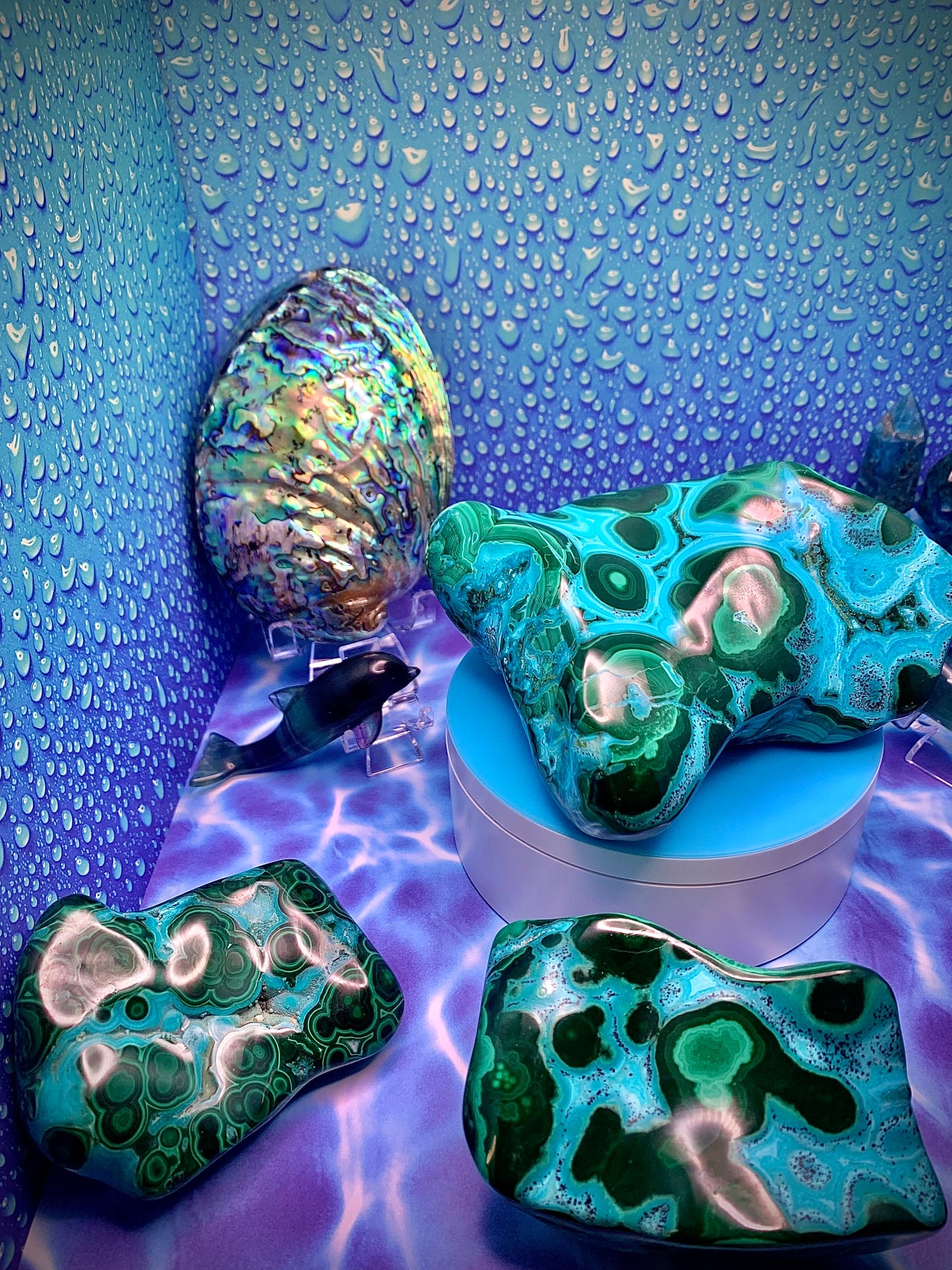 Chrysocolla & Malachite Freeform