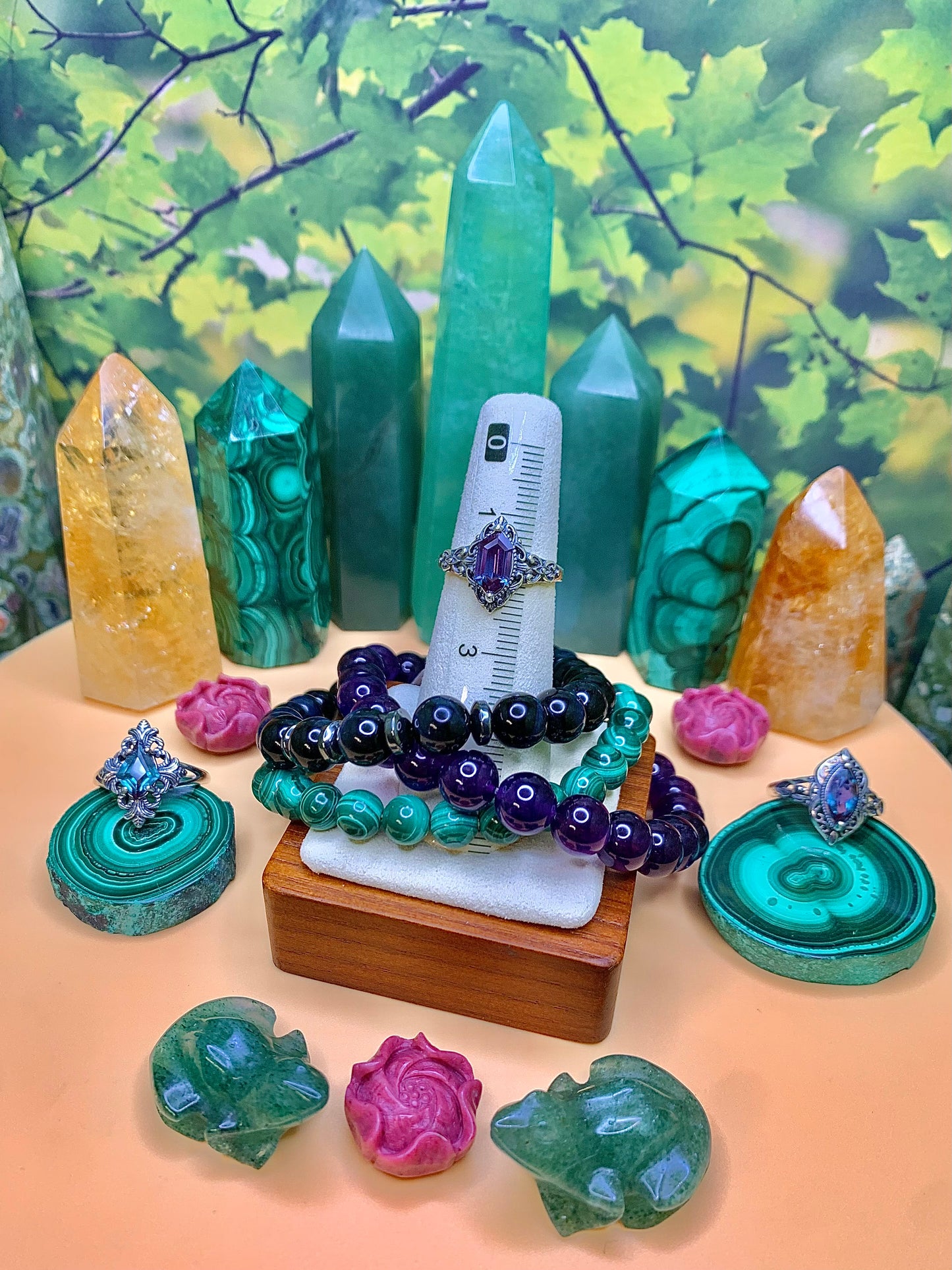 Alexandrite Geometric Cut set in a Sterling Silver (Vintage Style)