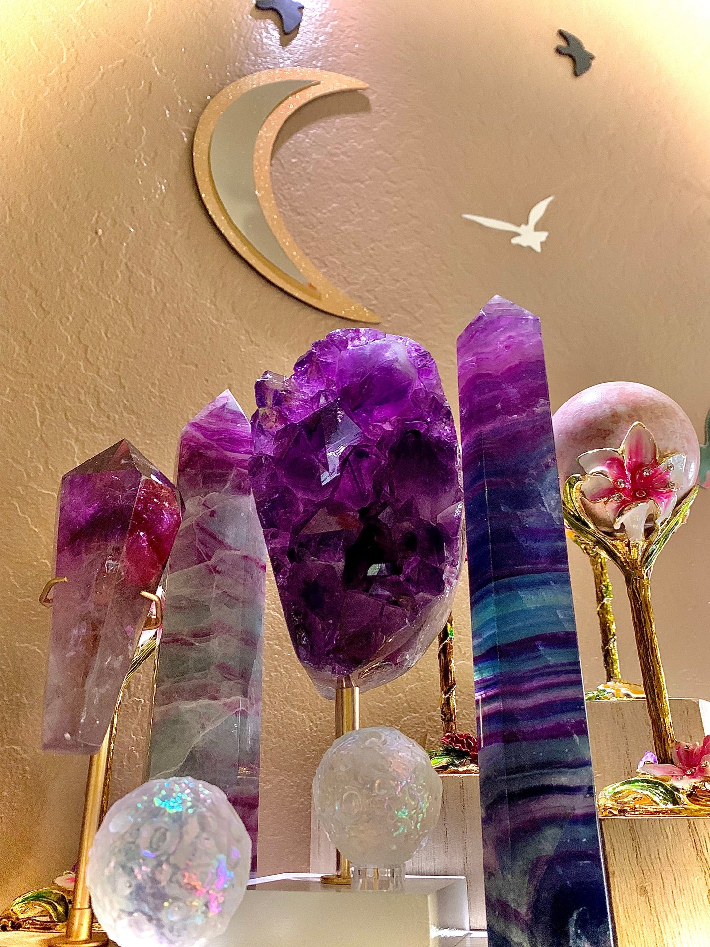 Watermelon Fluorite Tower (Extra Large)