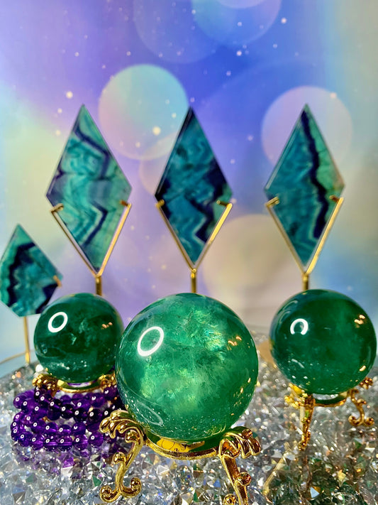 Emerald Green Fluorite Sphere