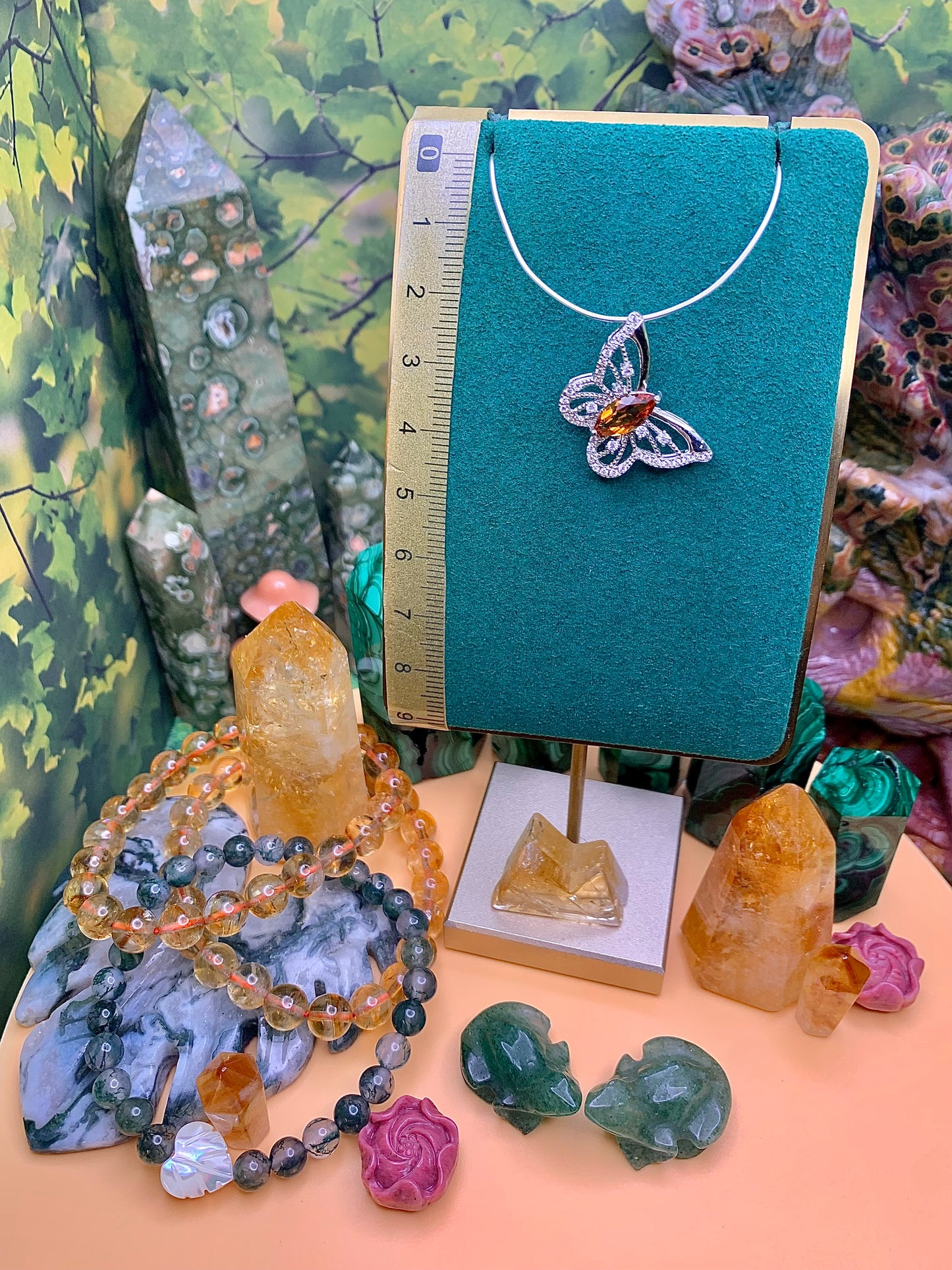 Citrine Butterfly 🦋 Pendant