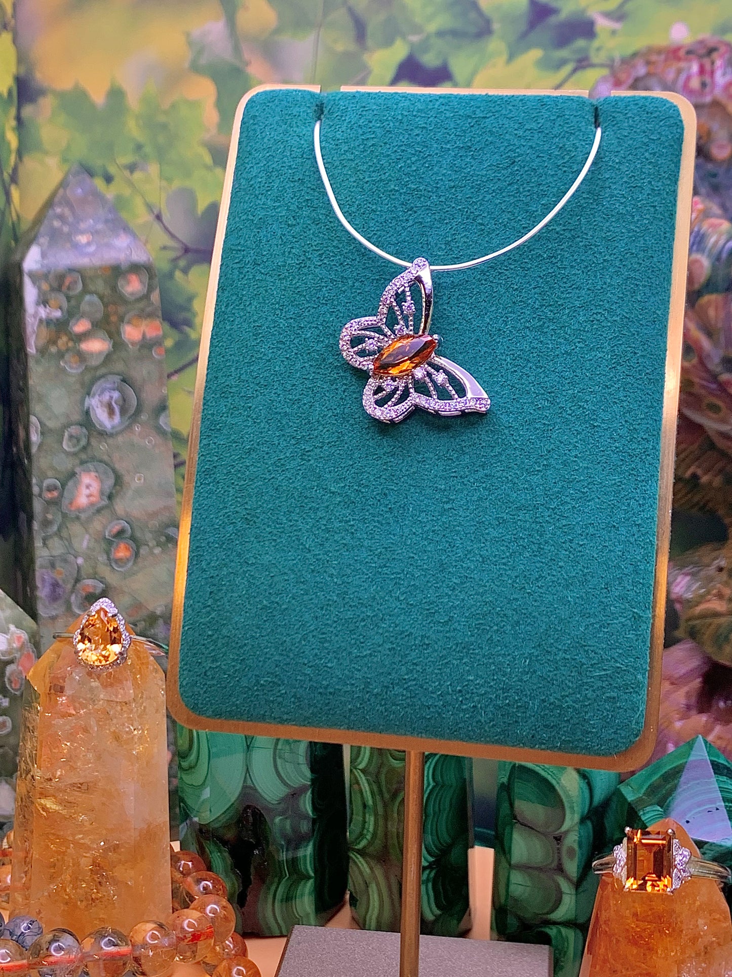 Citrine Butterfly 🦋 Pendant