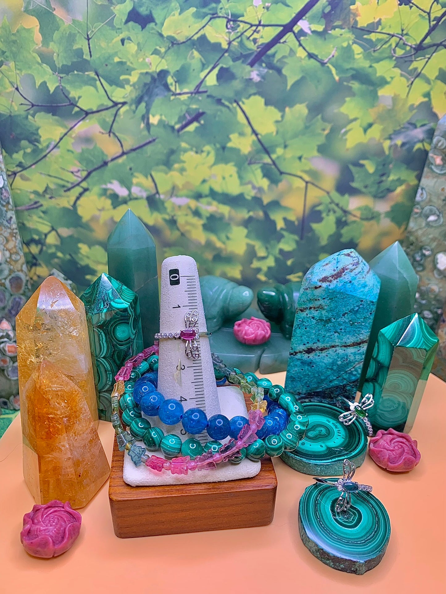 Dainty Pink Tourmaline Dragonfly Ring in Sterling Silver