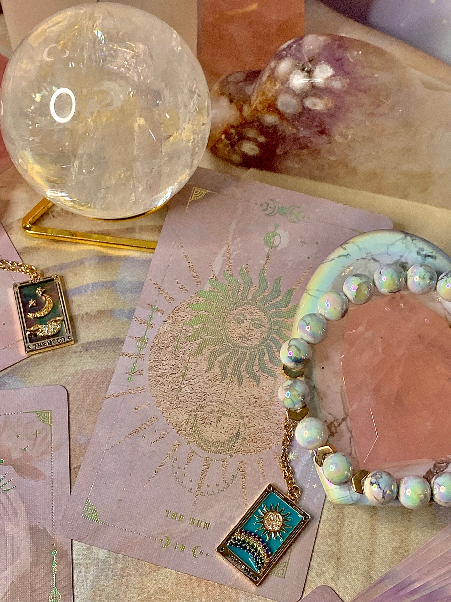 The “Sun” Tarot Card Fashion Necklace