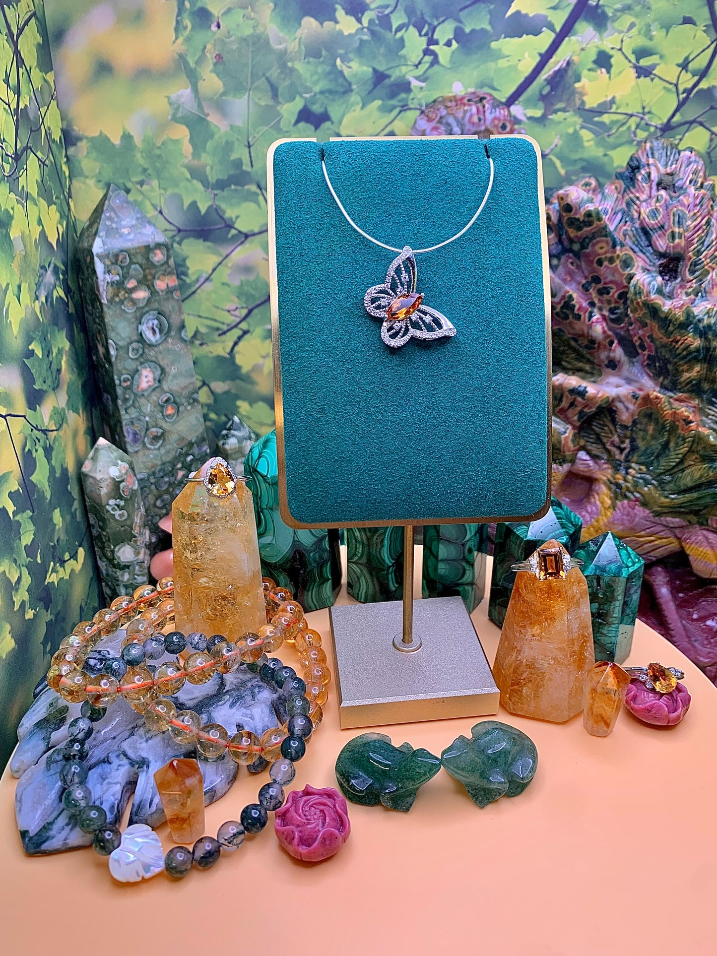 Citrine Butterfly 🦋 Pendant