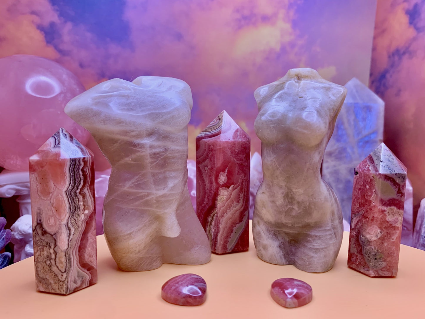 Moonstone Goddess Carving