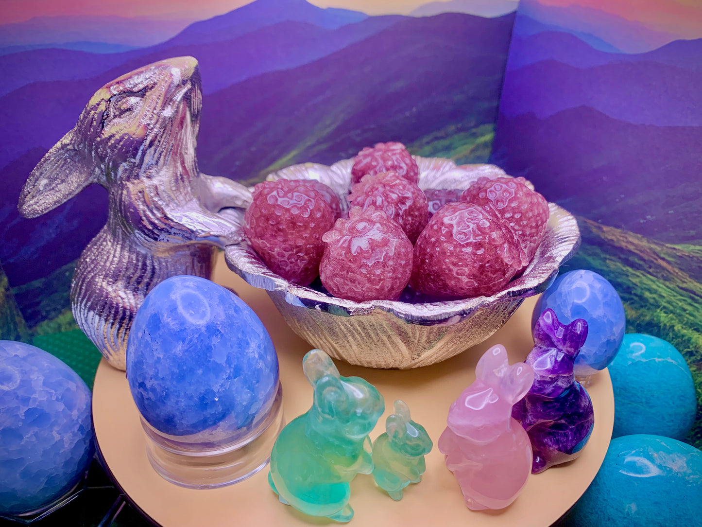 Amethyst Bunny Carving