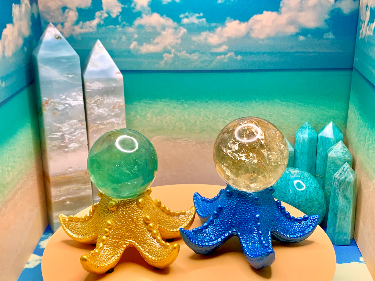 Starfish Sphere Holder (Blue)