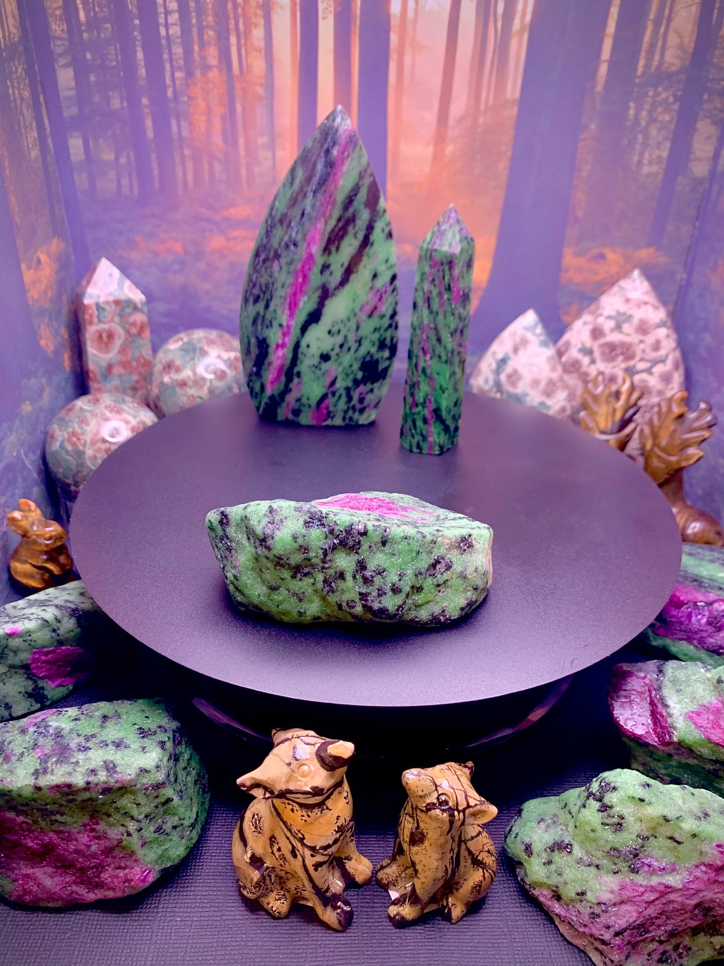 Ruby Zoisite Freeform Raw Stone