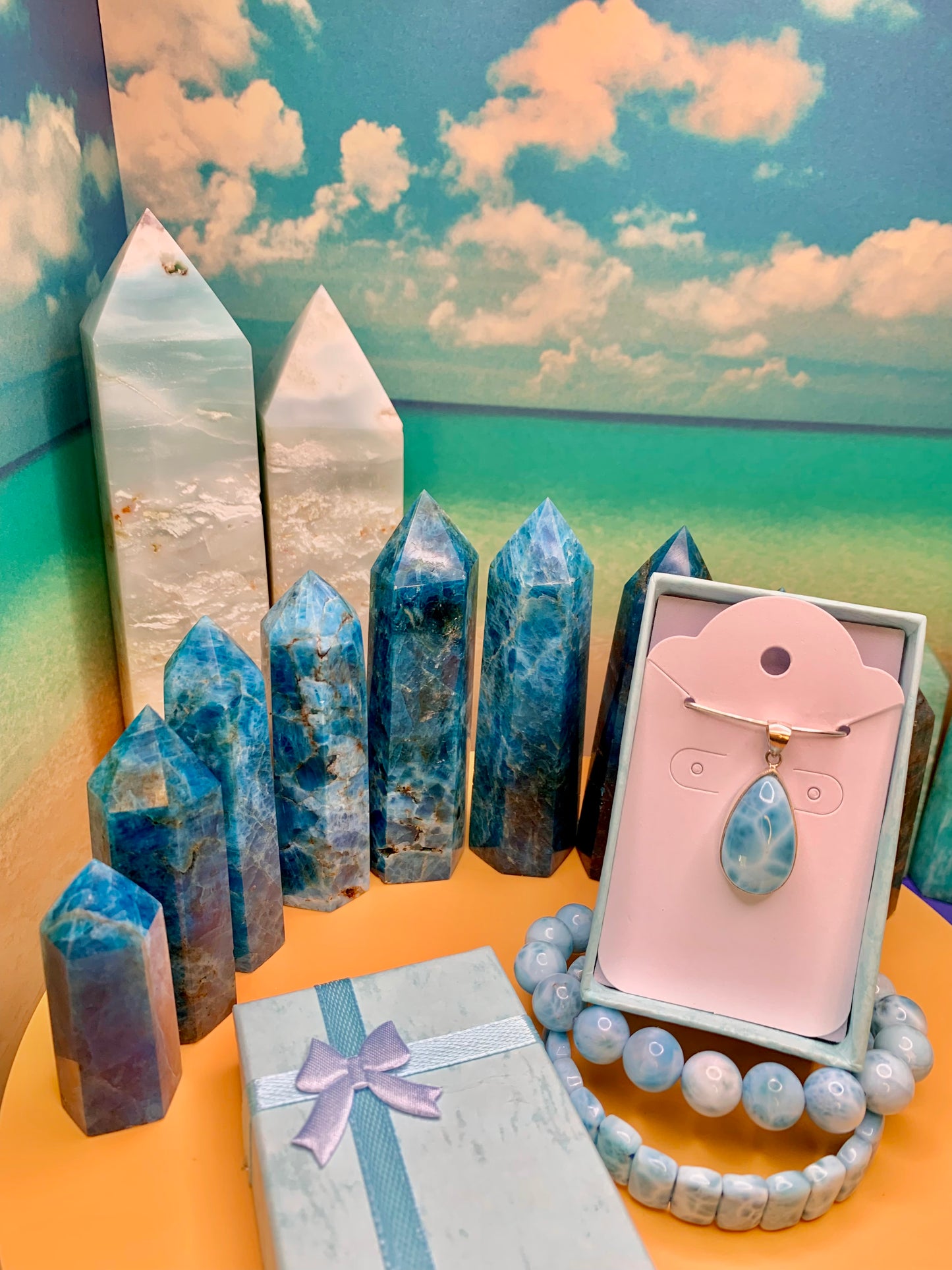 Larimar Pendant AAA Grade set in Sterling Silver