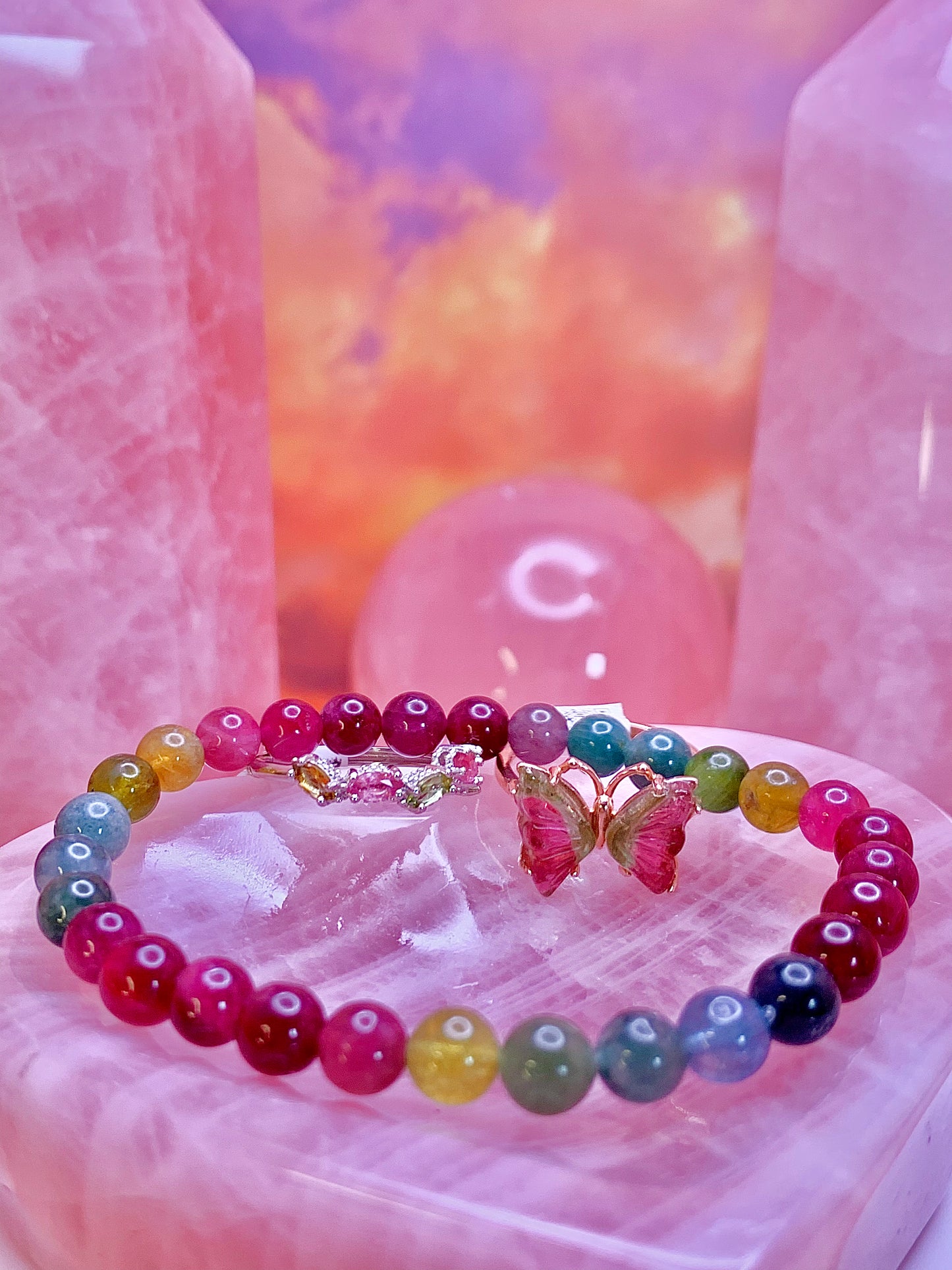 “Rainbow” Mixed Tourmaline Bracelet