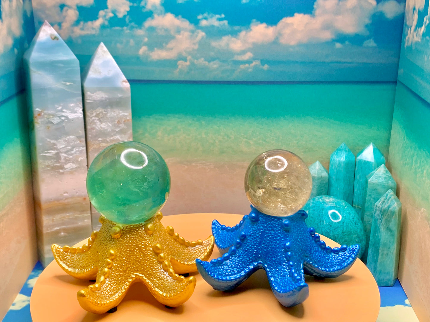 Starfish Sphere Holder (Blue)
