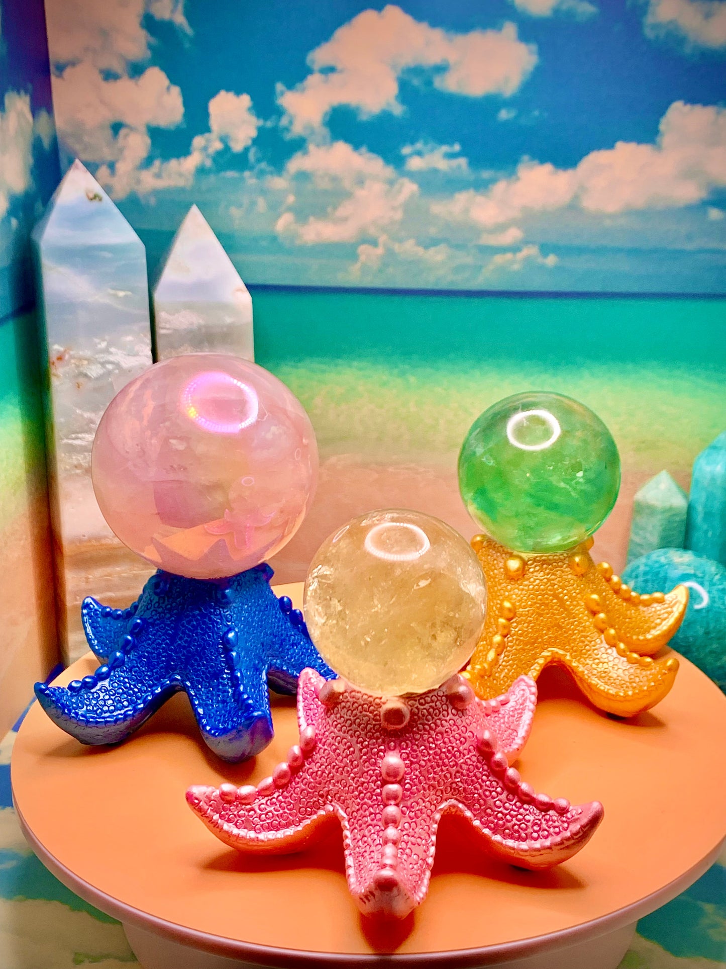 Starfish Sphere Holder (Pink)