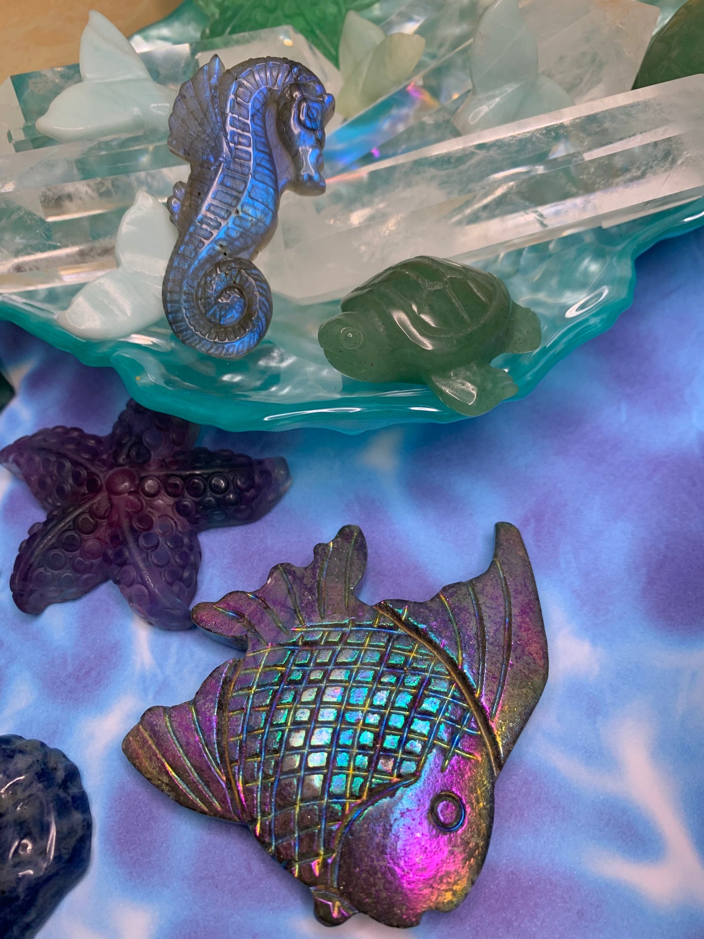 Fluorite Starfish Carving