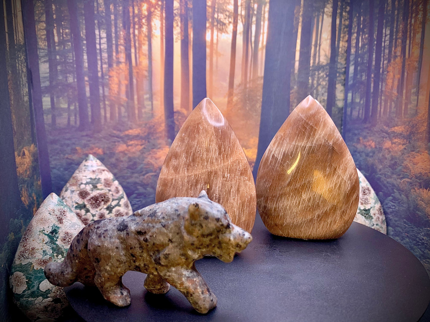 Golden Sunstone Flame 🔥 Freeform (Larger)