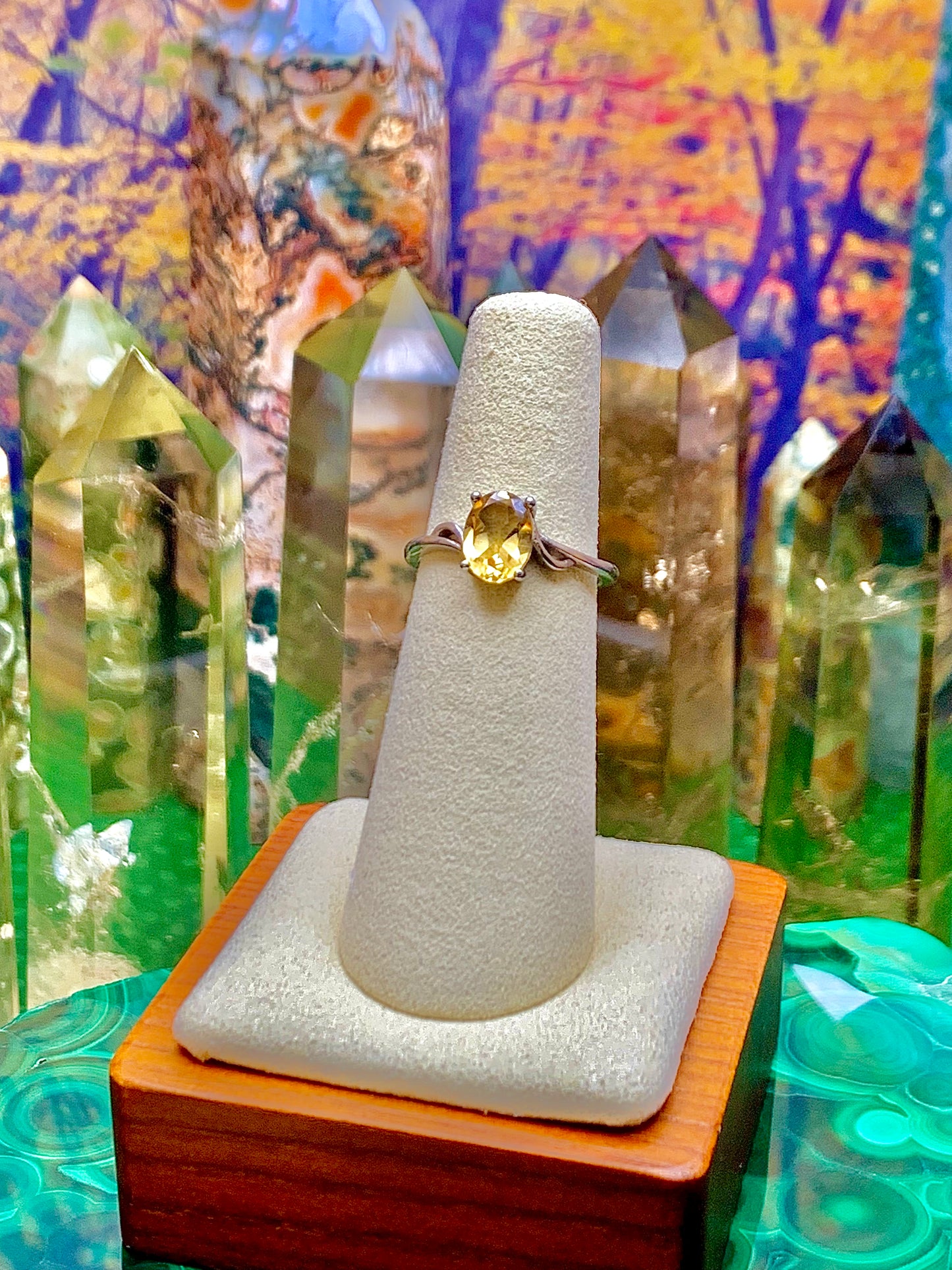 Citrine Ring in Sterling Silver