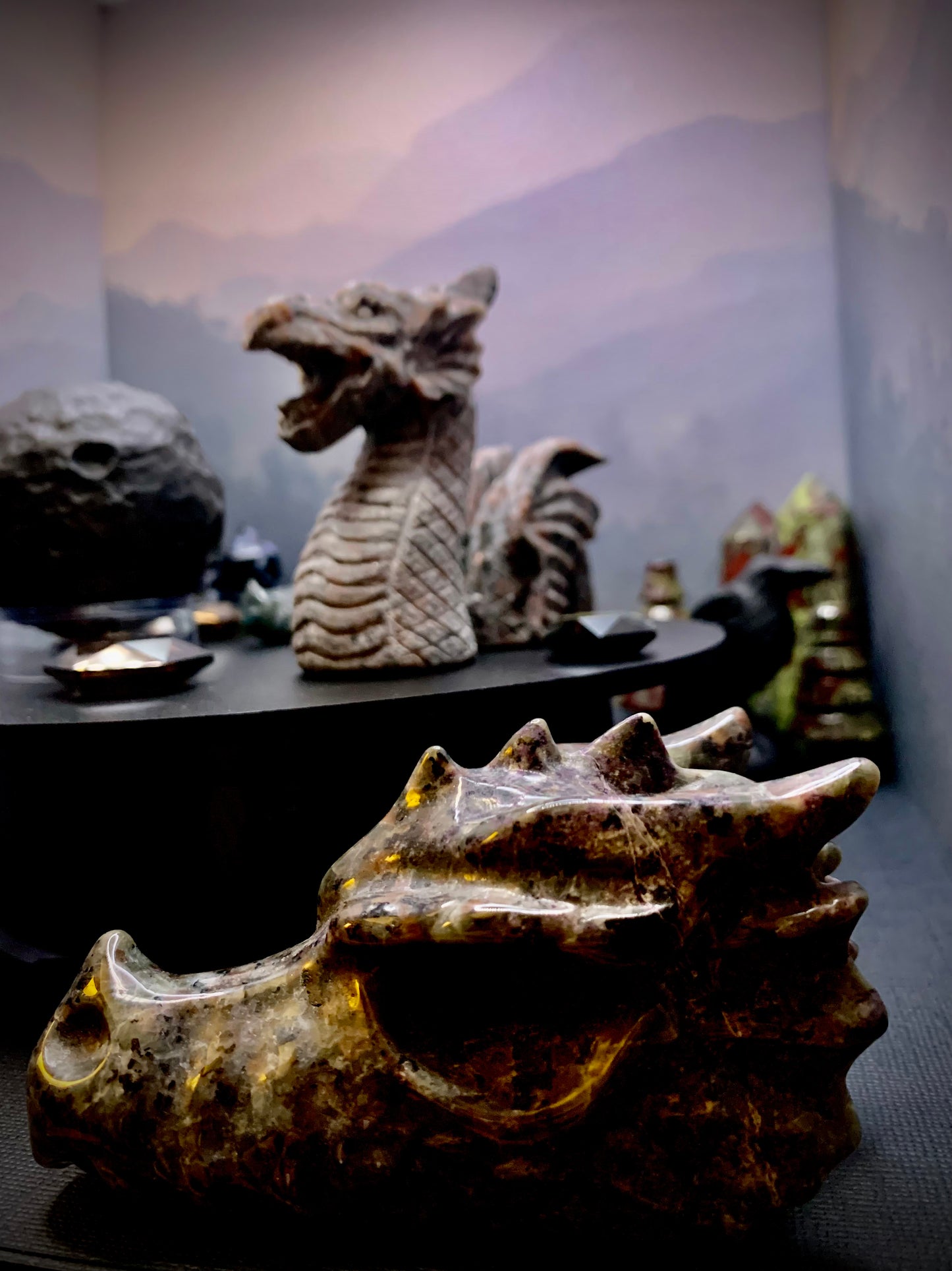 Yooperlite Large Dragon Skull