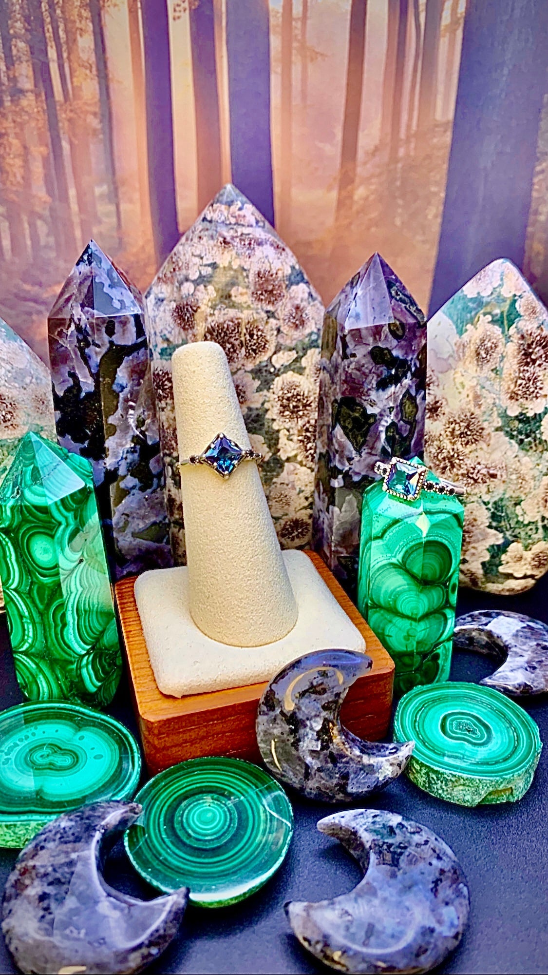 Alexandrite Ring *Diamond Cut* in Sterling Silver