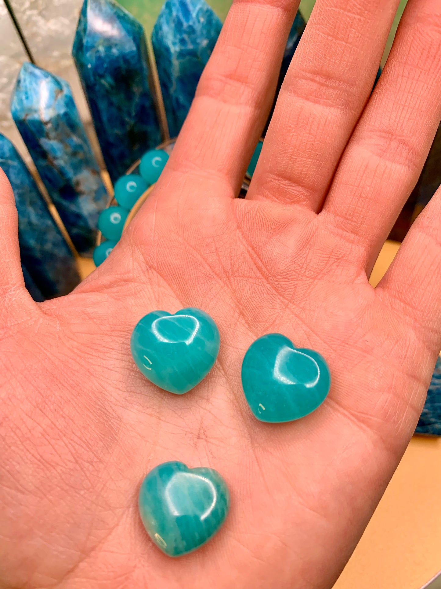 Amazonite HQ* (Gemmy) Mini Heart