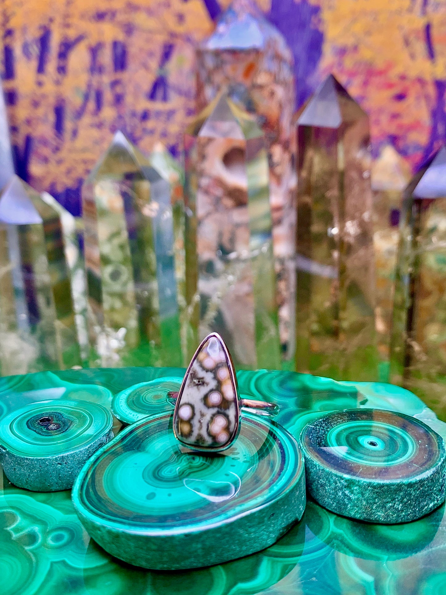 Ocean Jasper Ring in Sterling Silver