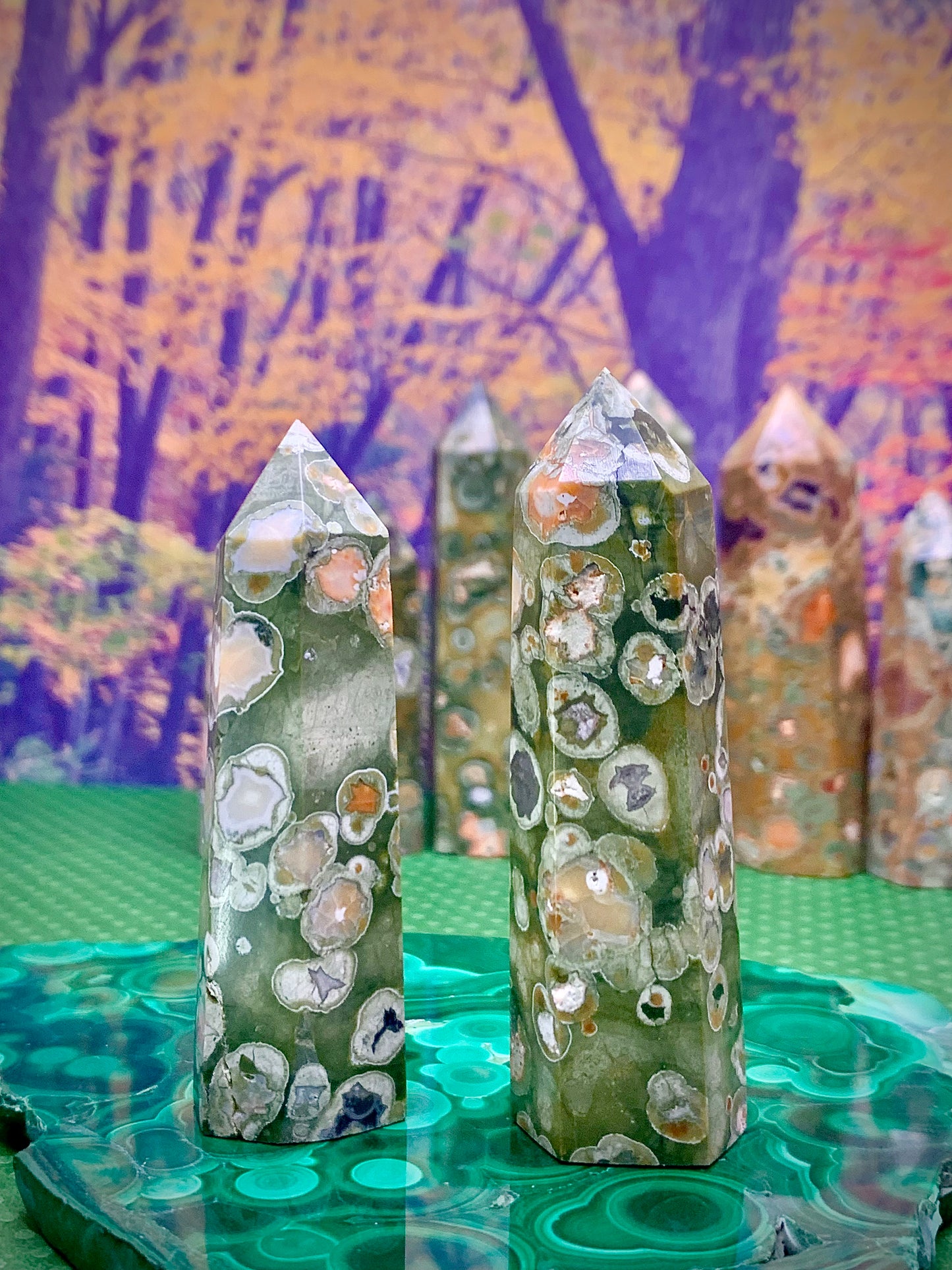 Rainforest Jasper Towers (Medium/Large)