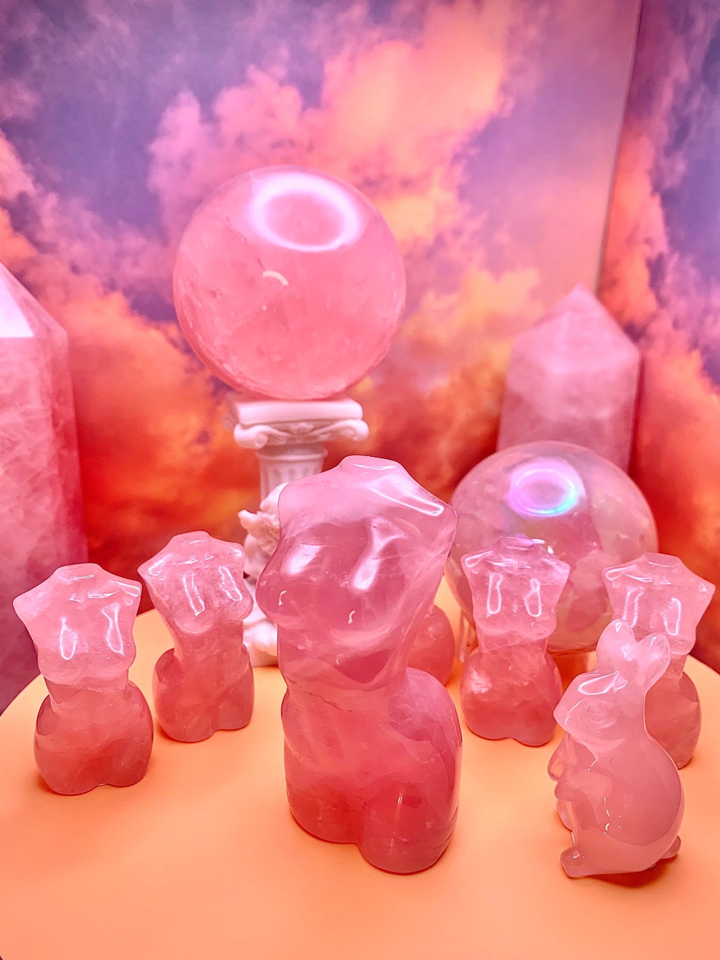 Rose Quartz Goddess Bodies (Small)