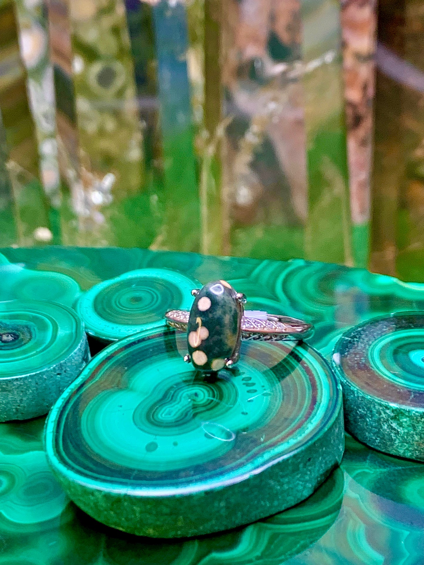 Ocean Jasper Ring in Sterling Silver
