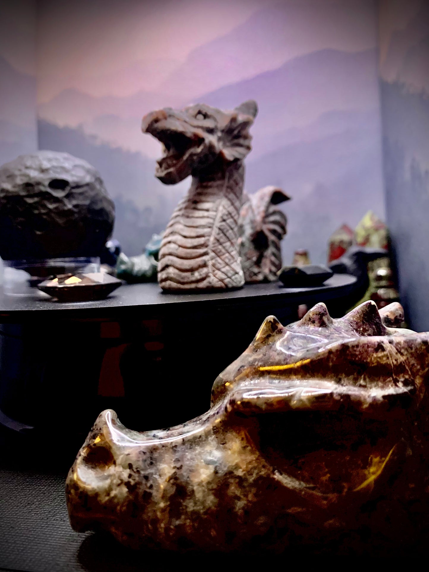 Yooperlite Large Dragon Skull