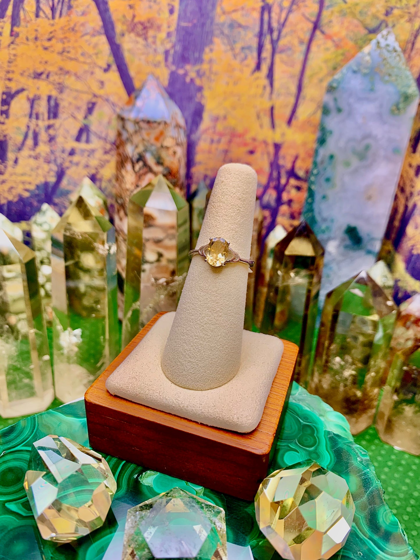 Citrine Ring in Sterling Silver