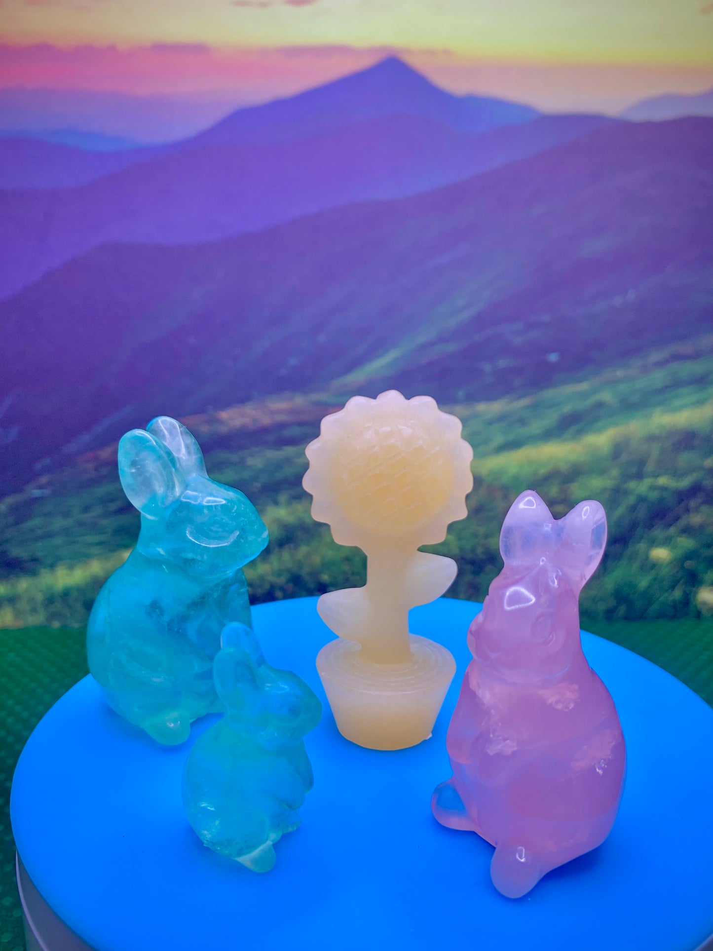 Green Fluorite Bunny Carving