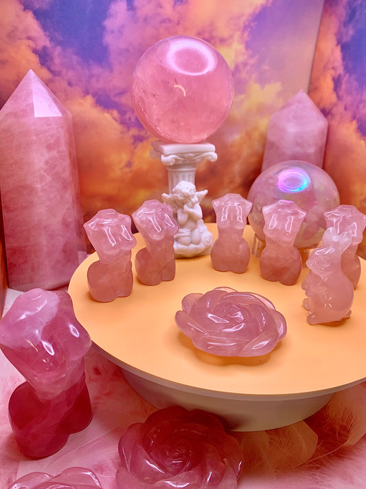 Rose Quartz Goddess Bodies (Small)