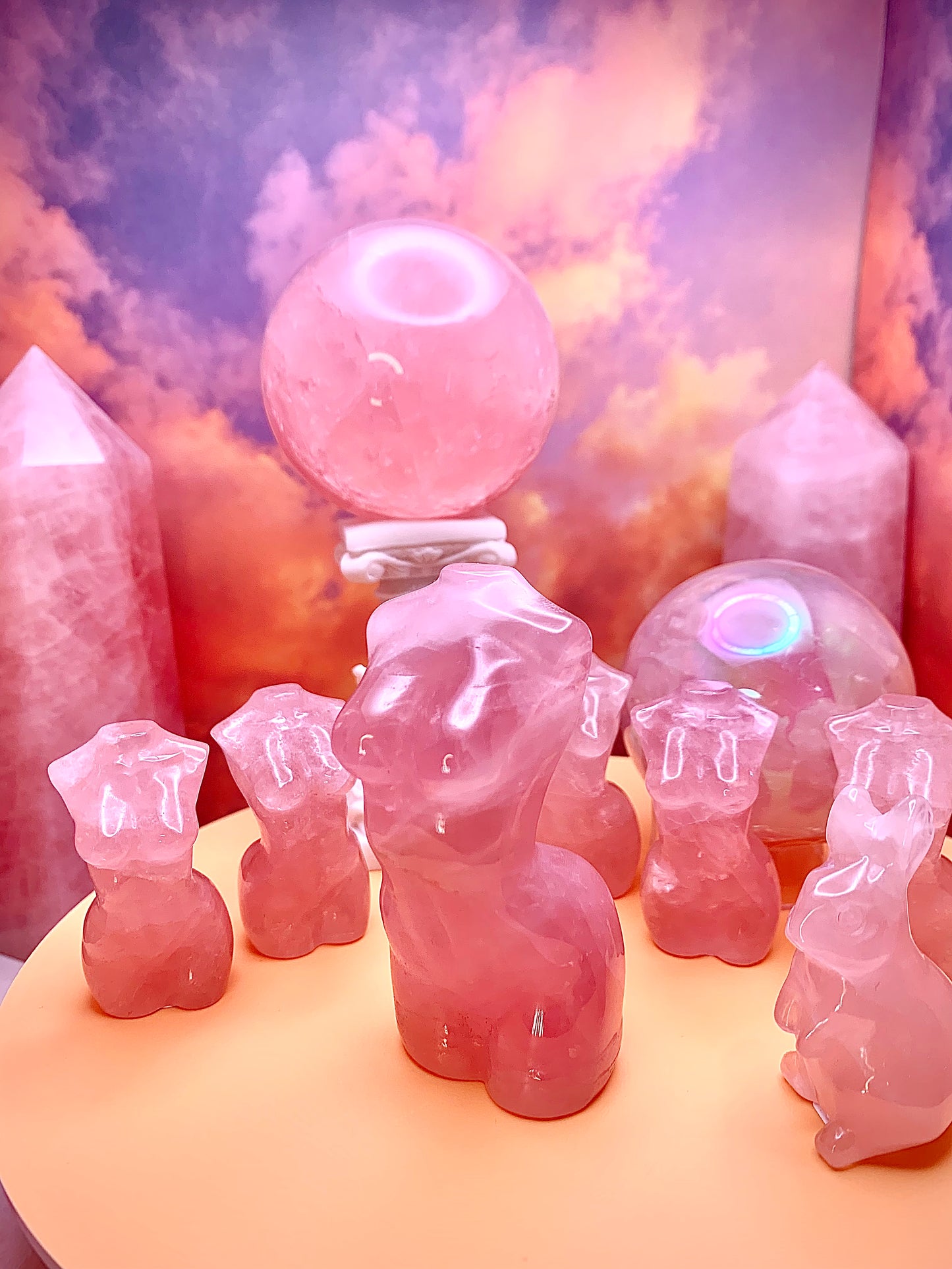 Rose Quartz Goddess Bodies (Small)