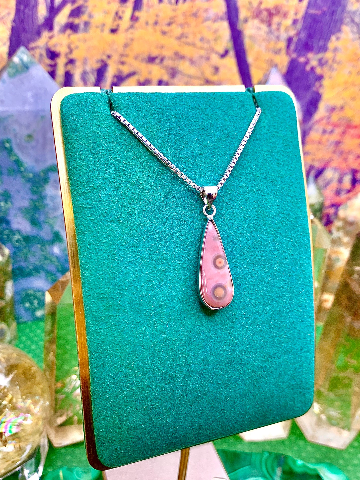 Ocean Jasper Pendant set in Sterling Silver