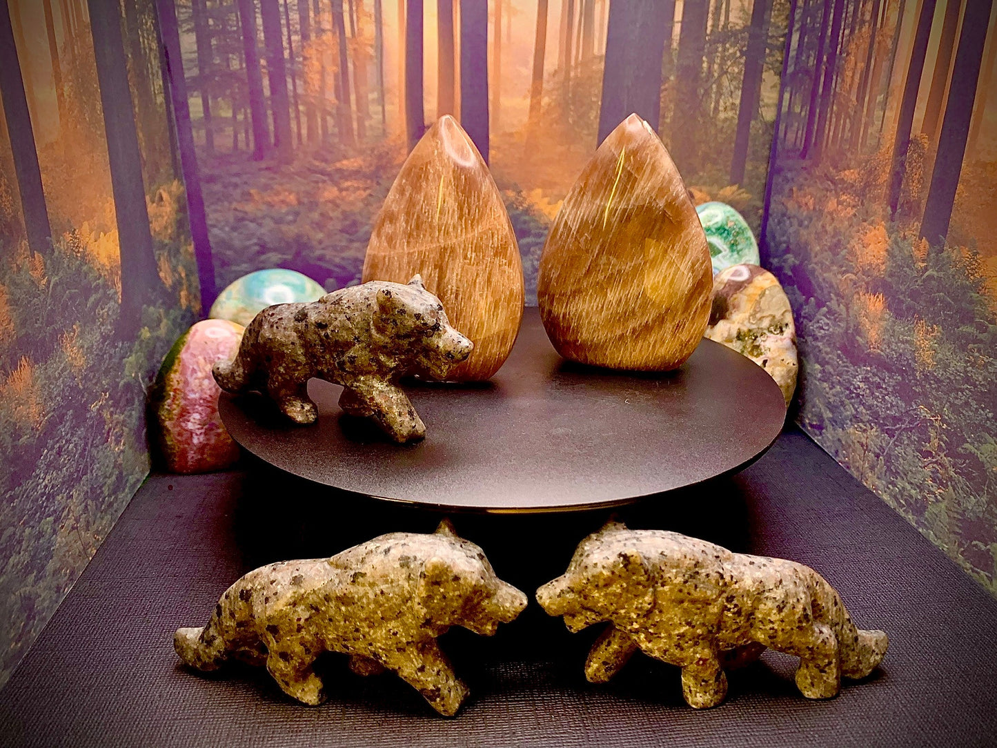 Golden Sunstone Flame 🔥 Freeform (Larger)