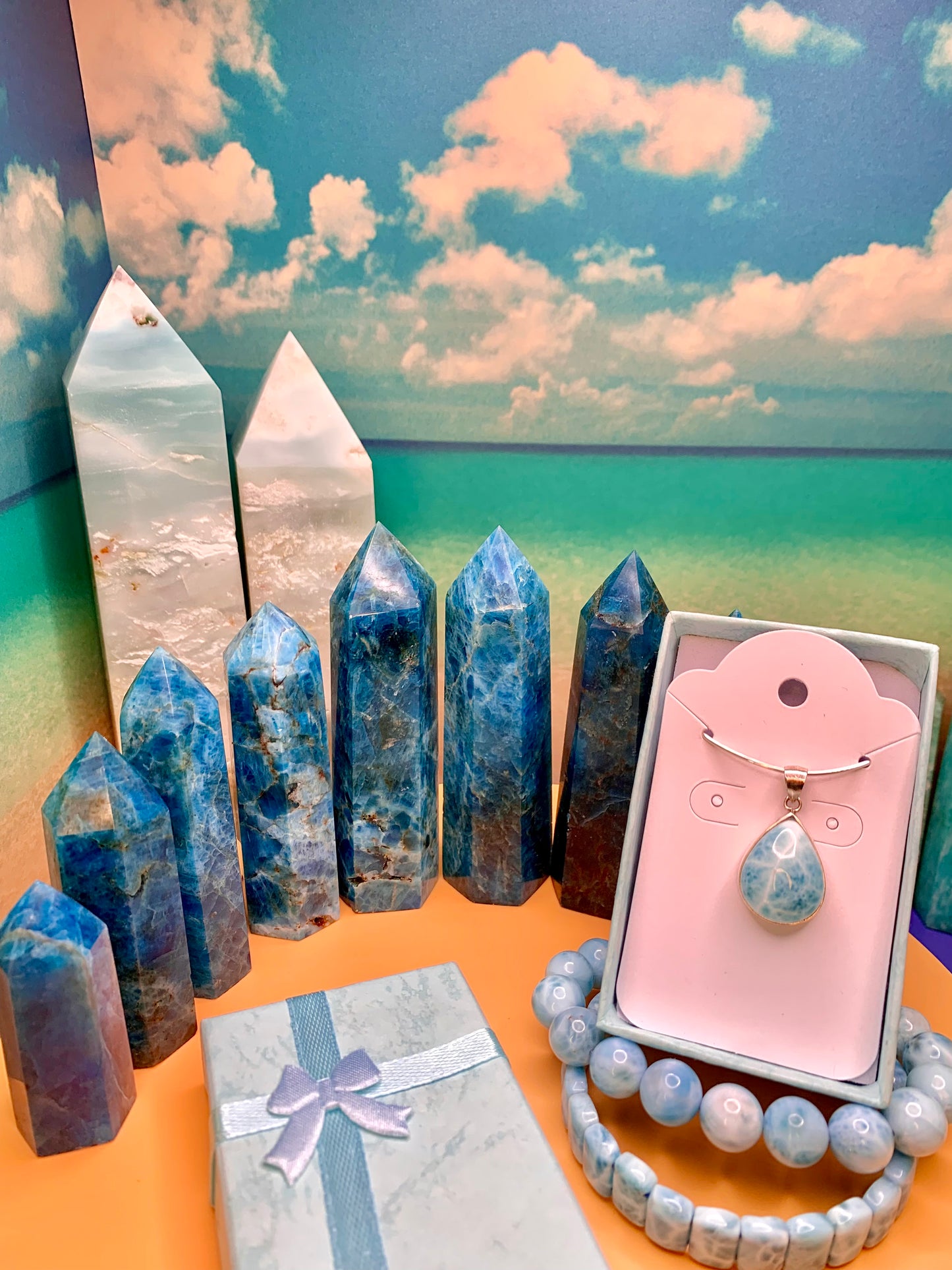 Larimar Pendant AAA Grade set in Sterling Silver