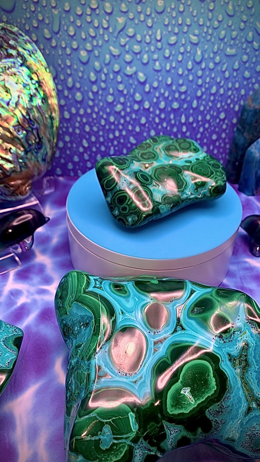 Chrysocolla & Malachite Freeform