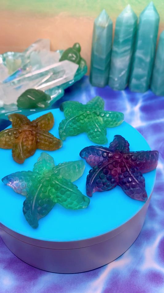 Fluorite Starfish Carving