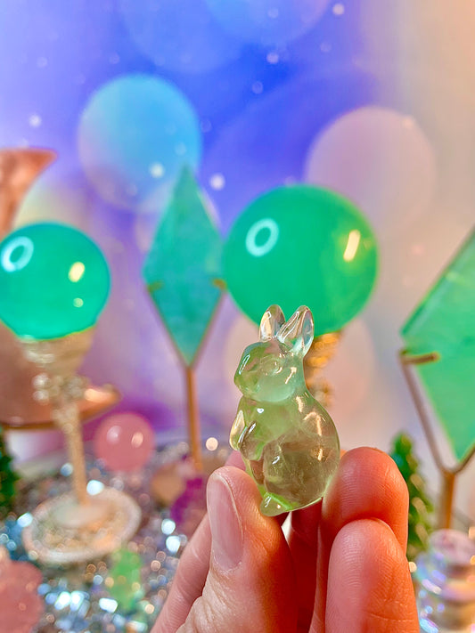 Green Fluorite Mini Bunny Craving