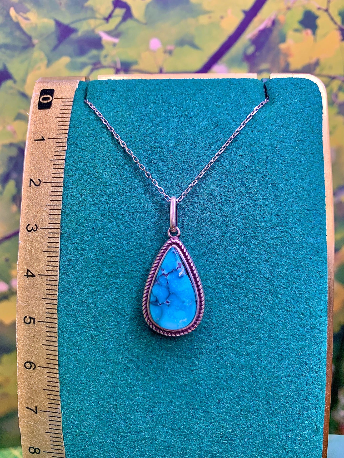 Turquoise Pendant Set in Sterling Silver