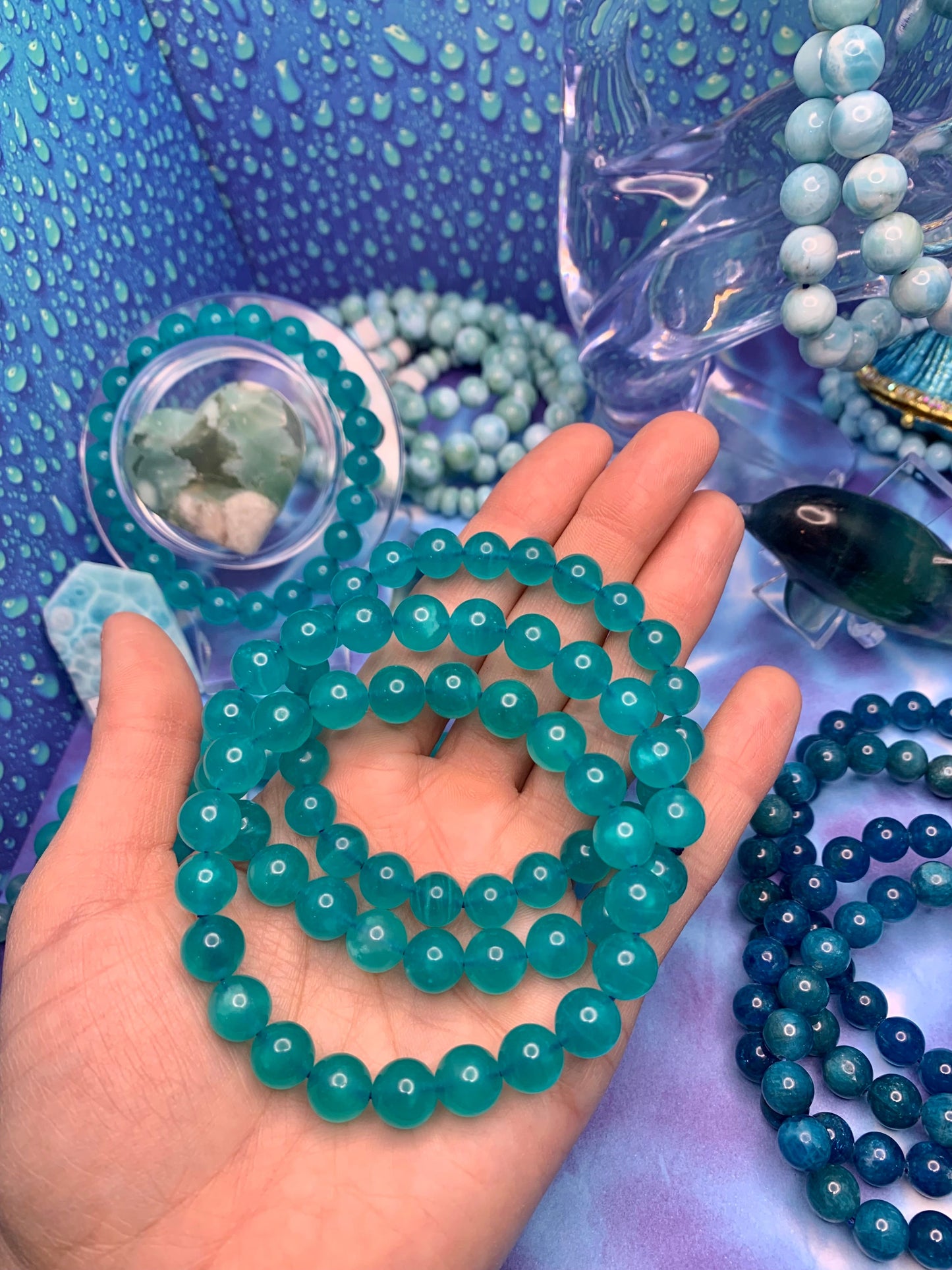 Amazonite 9mm Round Bead Bracelet *Premium Quality *