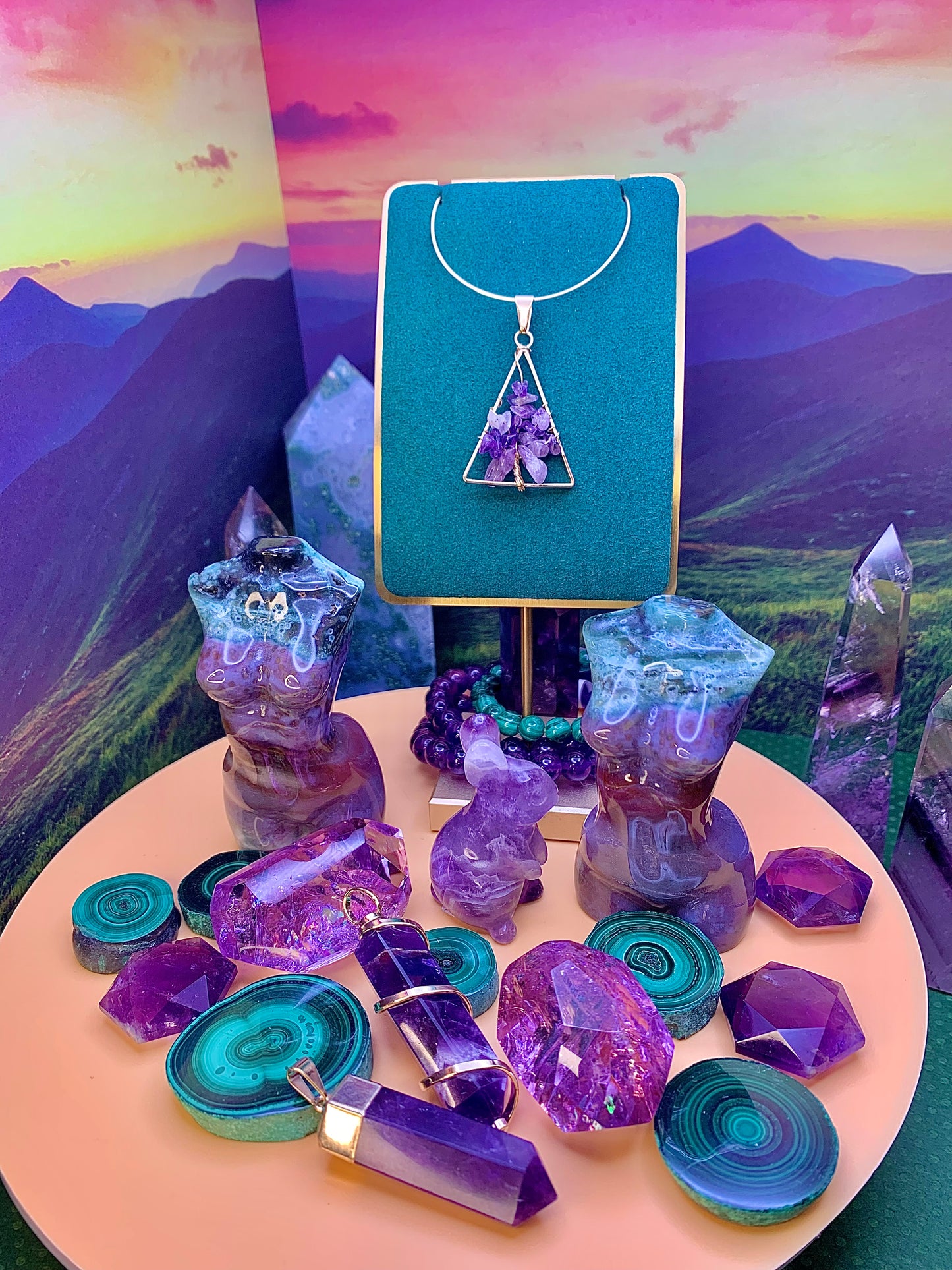 Amethyst Tree 🌳 of Life Pendant