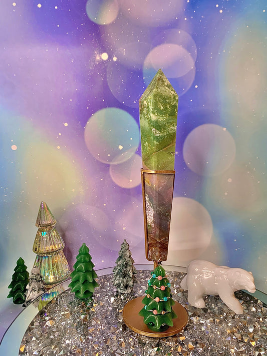 Ocean Jasper Wand on Stand