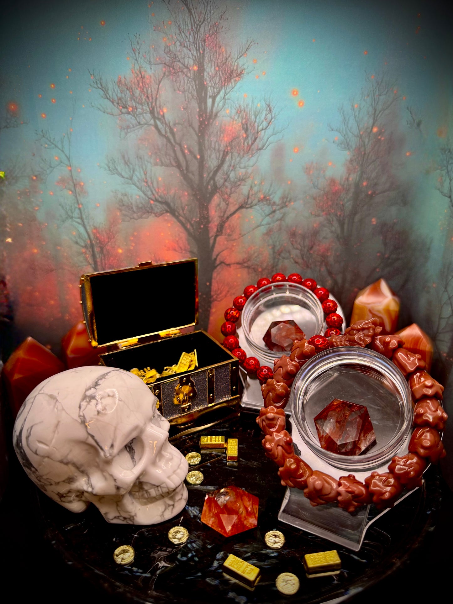 Alashan Agate Dragon Bracelet (10-14mm) MELEYS (RIP)