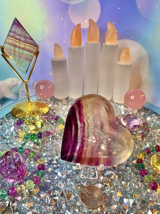 Candy 🍭 Fluorite Heart Shape Bowl