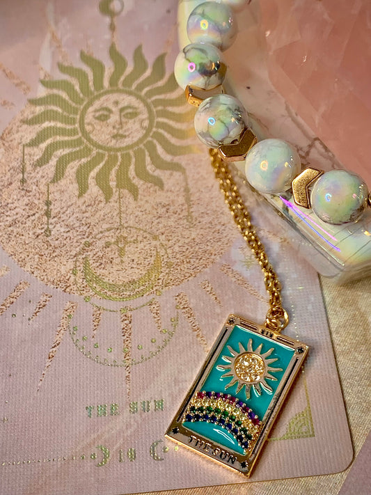 The “Sun” Tarot Card Fashion Necklace